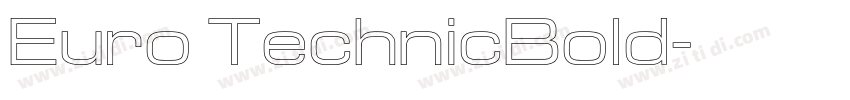 Euro TechnicBold字体转换